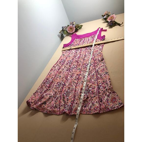 Perceptions New York Dress Size Women's M Multicolor Sleeveless Fit Flare - Picture 8 of 8